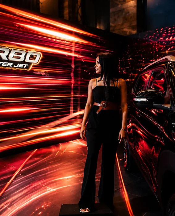 Interactive automotive activation showcasing Turbo Booster Jet technology
