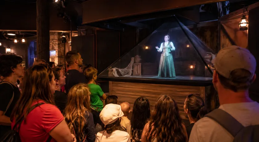 Live entertainment hologram performance creating an immersive audience experience