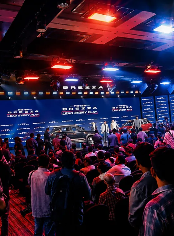 Maruti Suzuki Brezza media launch with live vehicle showcase