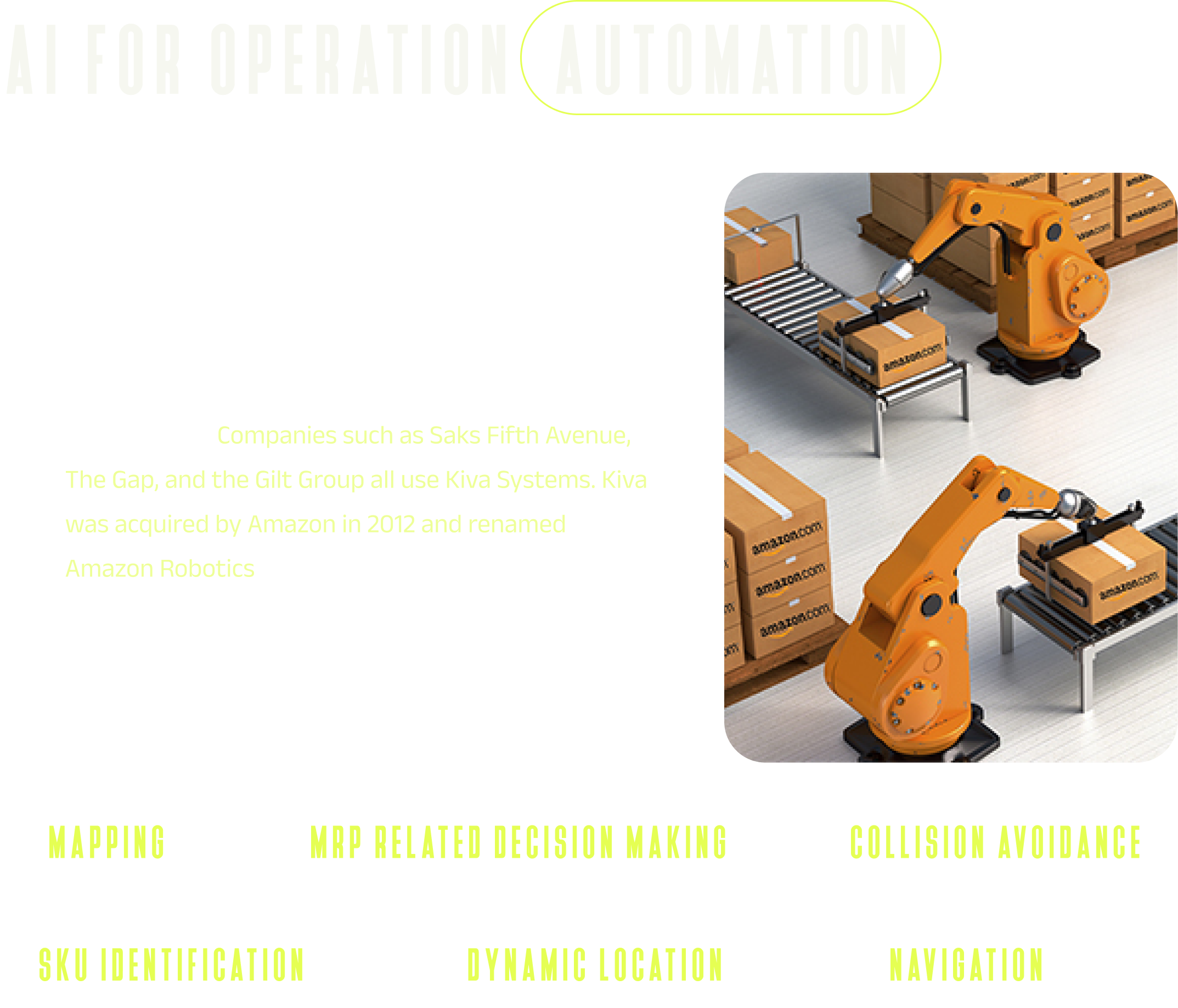 Ai for production