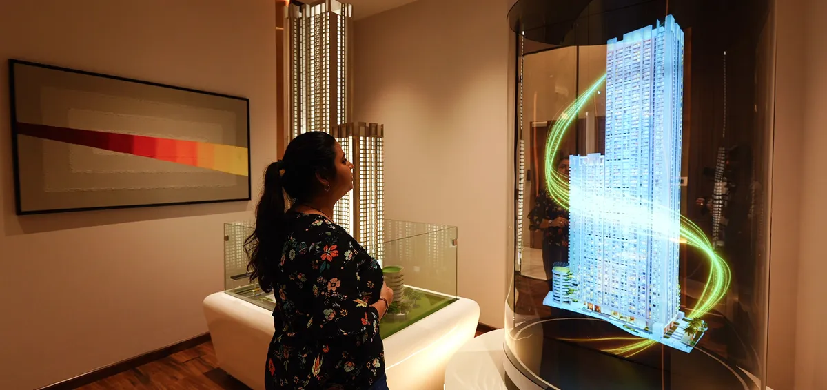 interactive holotube in real Estate